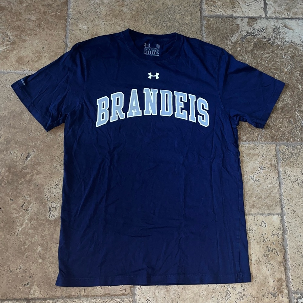 UNDER ARMOUR CHARGED navy blue Brandeis tshirt size M